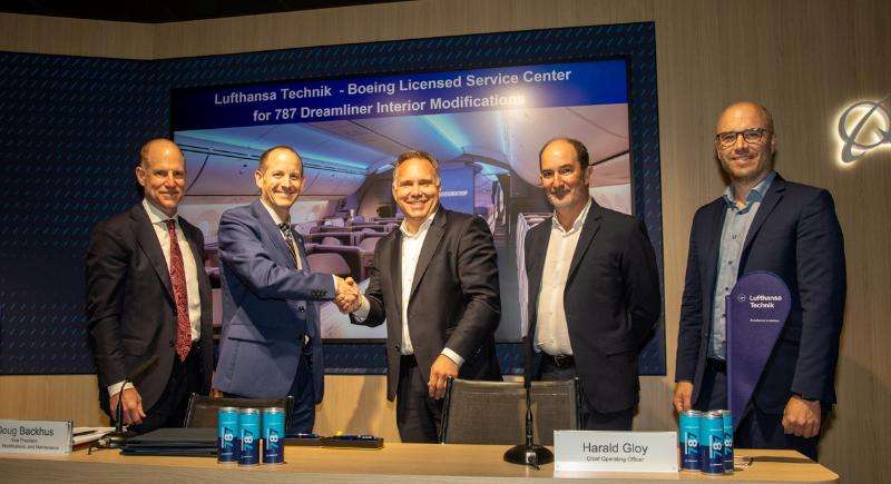 Boeing and Lufthansa Technik Partner to Enhance 787 Cabin Modifications