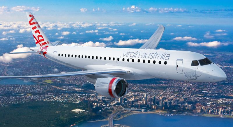 Virgin Australia upgrads fleet with Eight Embraer E190-E2 Order