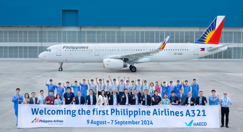 HAECO provides base maintenance services for Philippine Airlines