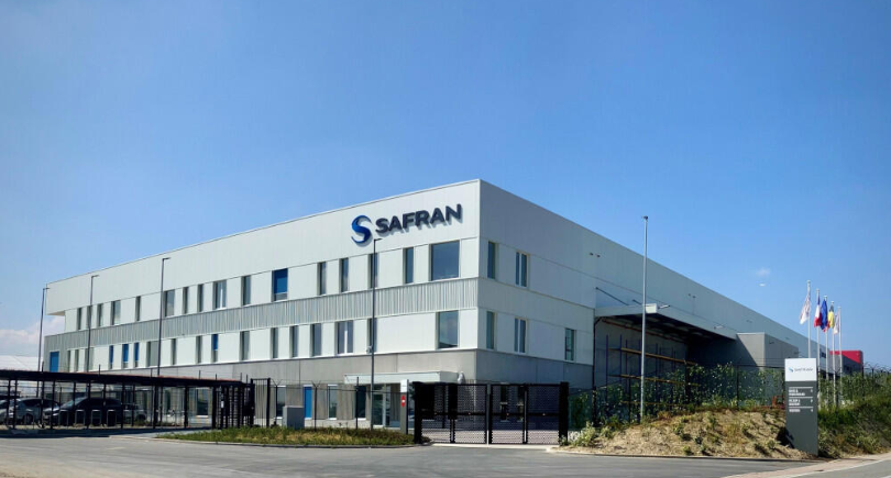 Exterior of Safran facility in Belgium, set to produce aircraft engine compressor components