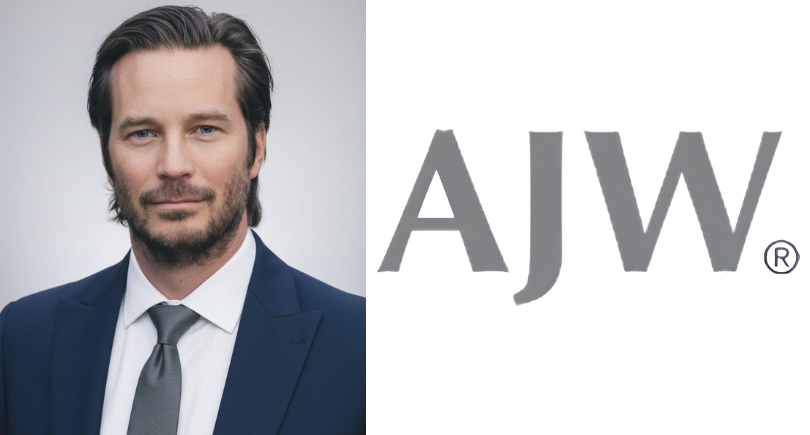 AJW logo and Christoffer Creutz side by side in frame.