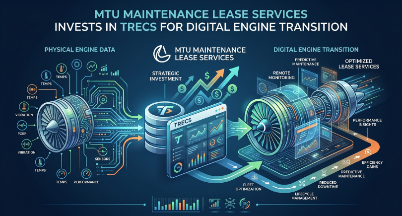 MTU Maintenance Lease Services invests in TRecs to digitise engine transitions and improve aviation asset management.