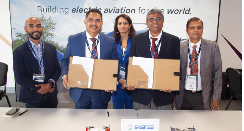 SASMOS and The ePlane Company sign MoU for India's e200X eVTOL programme.
