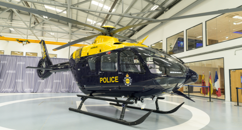 Airbus H135 police helicopter for UK's NPAS fleet renewal programme.