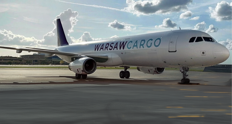 Warsaw Cargo Airbus A321 freighter supported by TP Aerospace LFL programme.