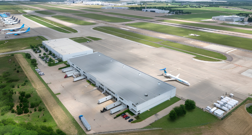 Joby Aviation's new 45,000-square-foot eVTOL operations facility at Perot Field Fort Worth Alliance Airport, Texas.