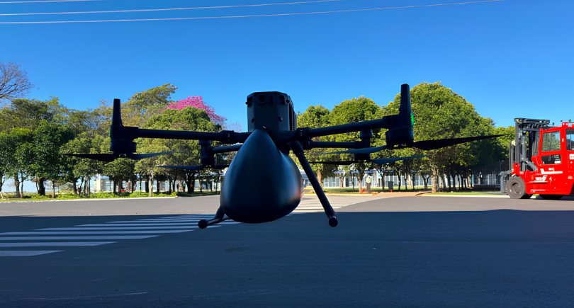 LATAM uses drones to transport maintenance materials between the warehouse and workshops at its São Carlos MRO facility.
