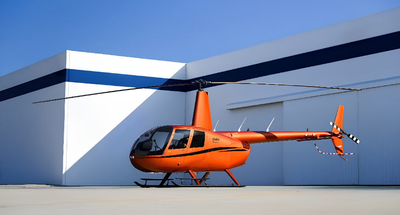 Robinson R44 Raven II helicopter marking the 5,000th aircraft delivery milestone