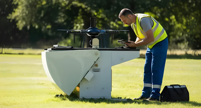 RIBE showcases its Drone-in-a-Box system and engineering solutions for autonomous UAV operations.