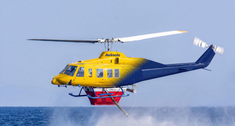 Avincis McDermott 214ST helicopter for aerial firefighting operations