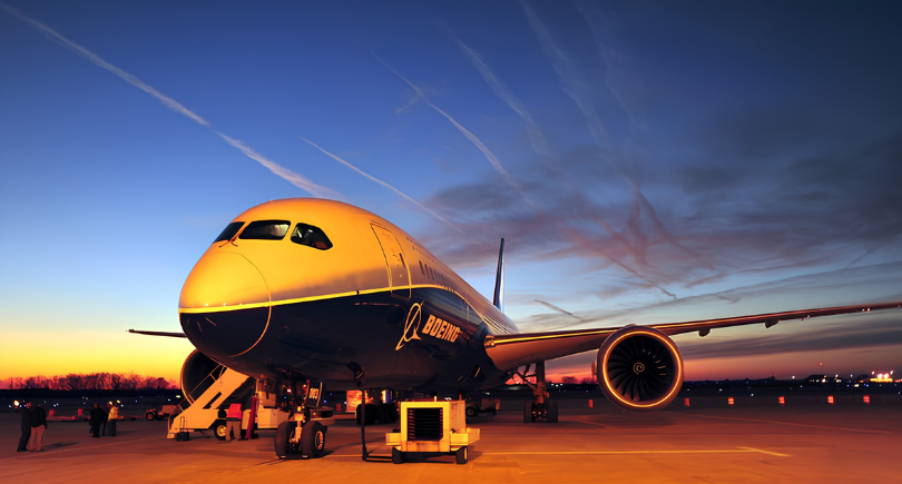 Boeing 737 MAX and 787 Dreamliner aircraft during commercial aircraft deliveries