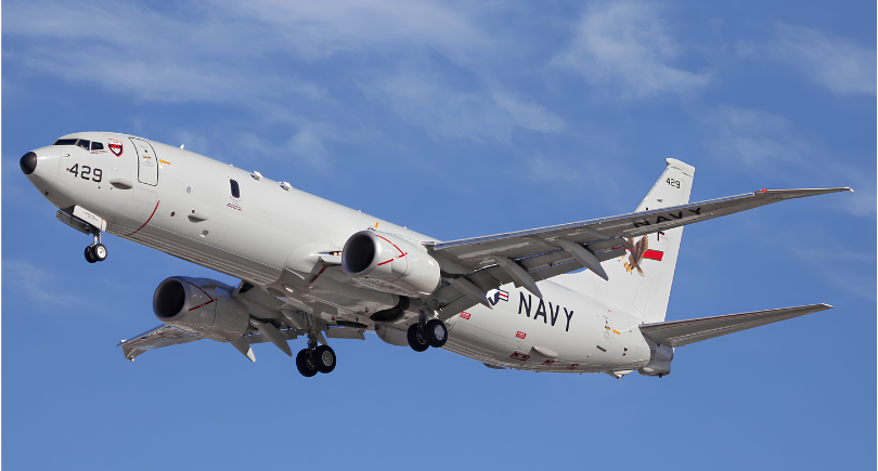 Indian Navy P-8I maritime patrol aircraft supported by domestic MRO providers for heavy maintenance, structural inspections and component overhaul.