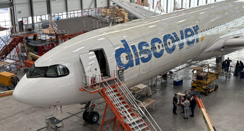 Discover Airlines A330 undergoes AeroSHARK certification testing