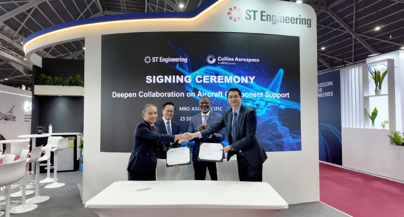 ST Engineering and Collins Aerospace sign component support agreements