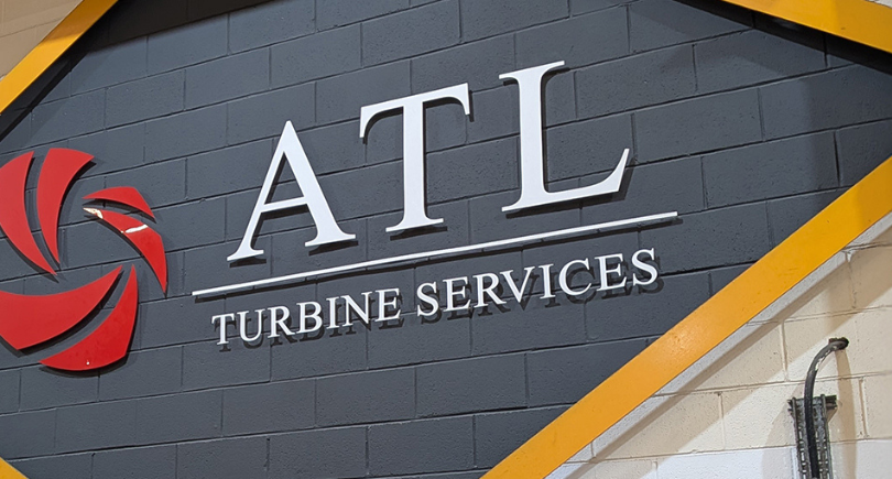 ATL Turbine Services facility sign in Scotland