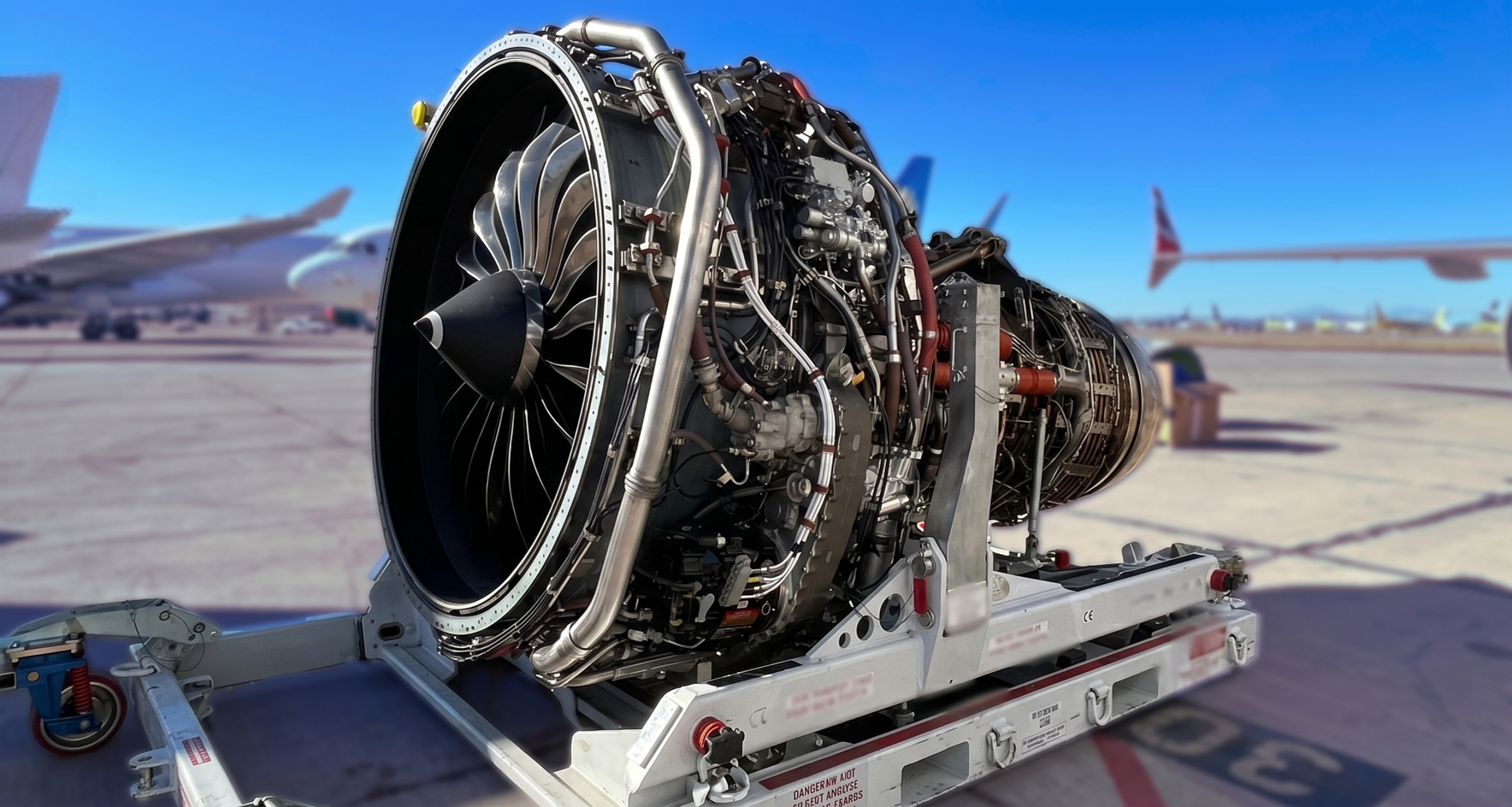 LEAP-1B engine and Boeing 737 MAX aircraft material supporting AerFin’s aftermarket services