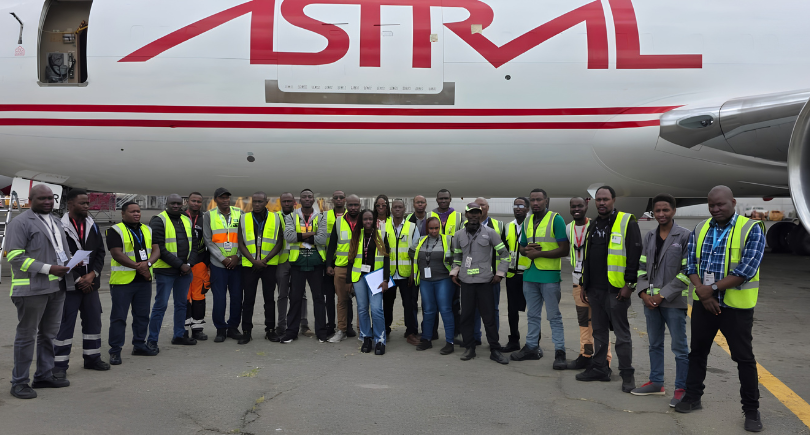 Astral Aviation Boeing 767-300F freighter following a C4 maintenance check completed by the airline’s in-house maintenance organisation.