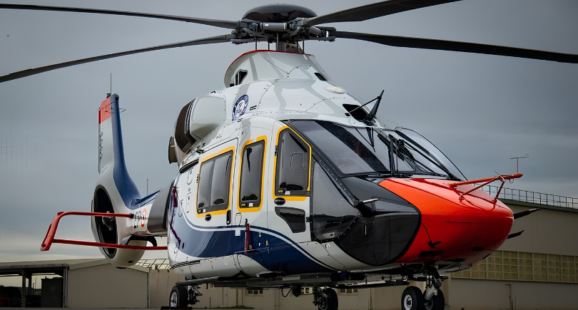 DGA Airbus H160 modified for flight-test training and predictive maintenance