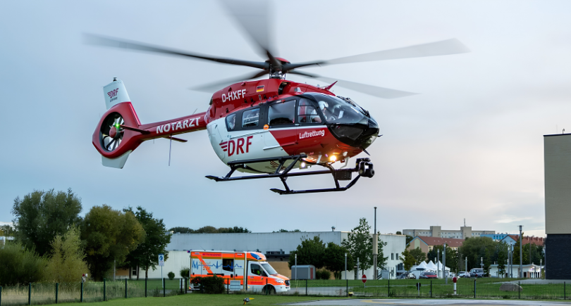 DRF Aviation Services helicopter maintenance facility in Germany