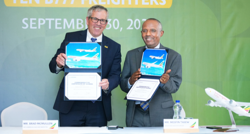 Ethiopian Airlines Boeing 777 freighter cargo aircraft