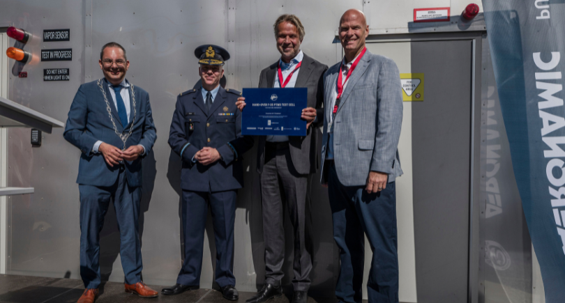 Honeywell Aerospace and Aeronamic F-35 PTMS turbomachine test cell at Woensdrecht in the Netherlands