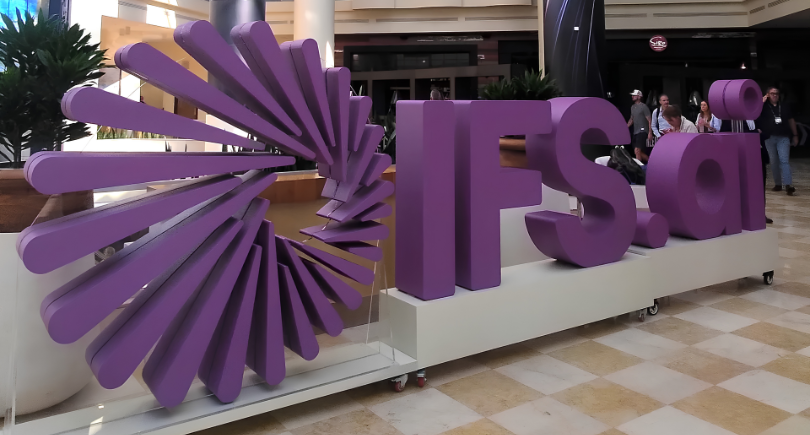 IFS Intelligence Industrial AI platform analysing operational data to support maintenance planning, work orders and asset management