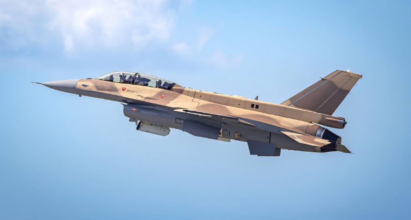 Morocco’s first F-16 Block 72 fighter during its maiden flight