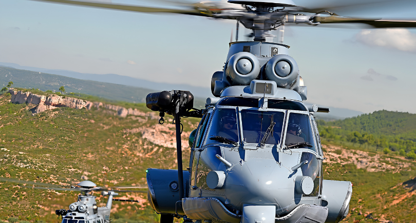 Romanian Air Force Airbus H225M helicopter for military operations