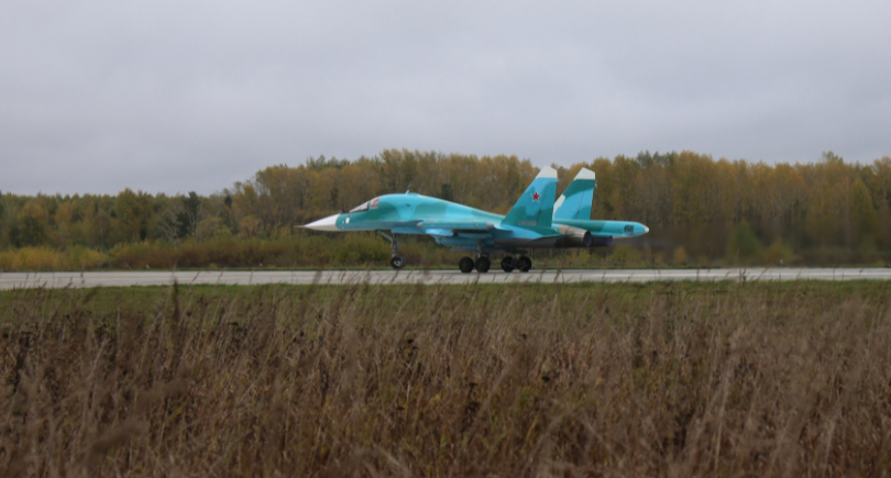 United Aircraft Corporation Su-34 fighter-bomber delivered to the Russian Aerospace Forces
